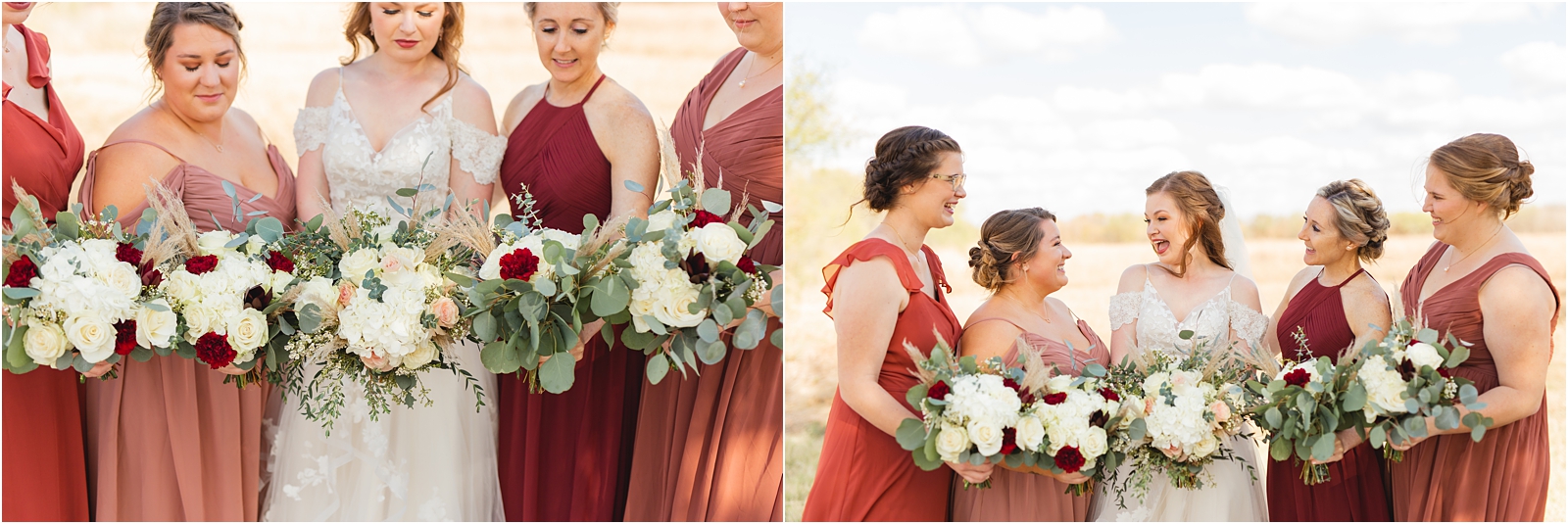 bride and bridesmaids in Boise Idaho destination wedding photo by Miranda Renee Photography