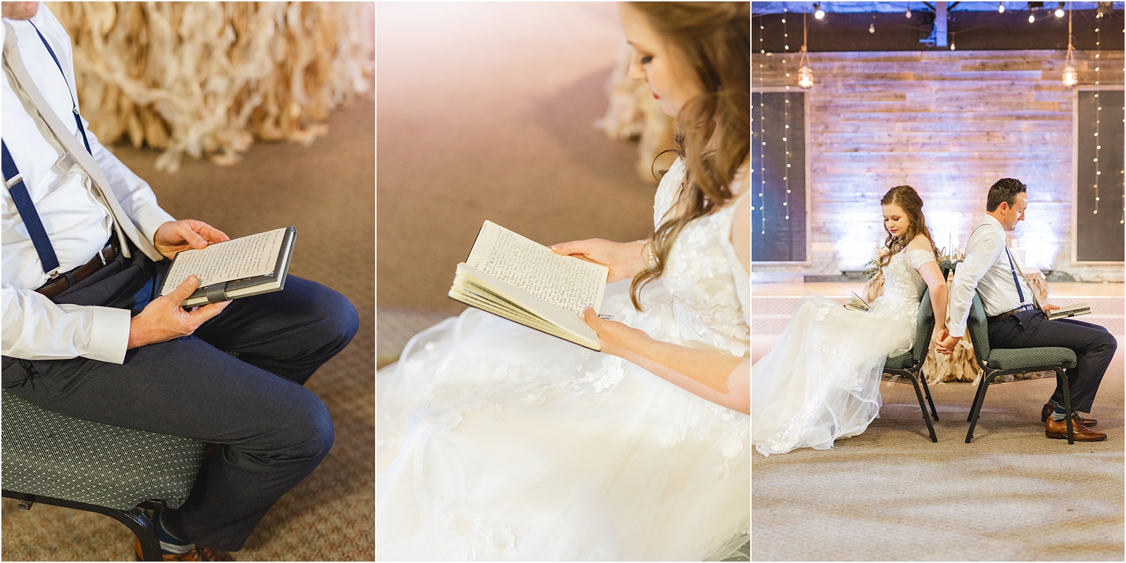 wedding couple sharing notes to each other before their wedding ceremony Destination Wedding - TX