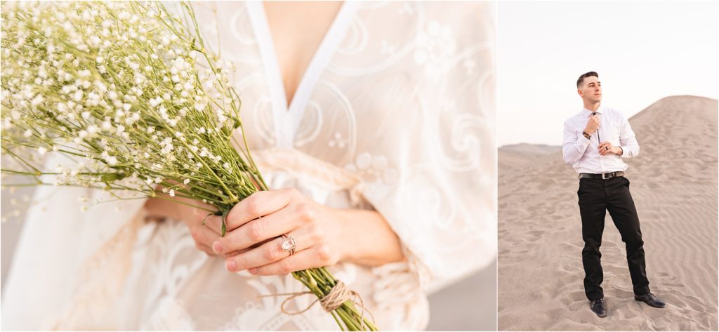 bride and groom details in boise Idaho
