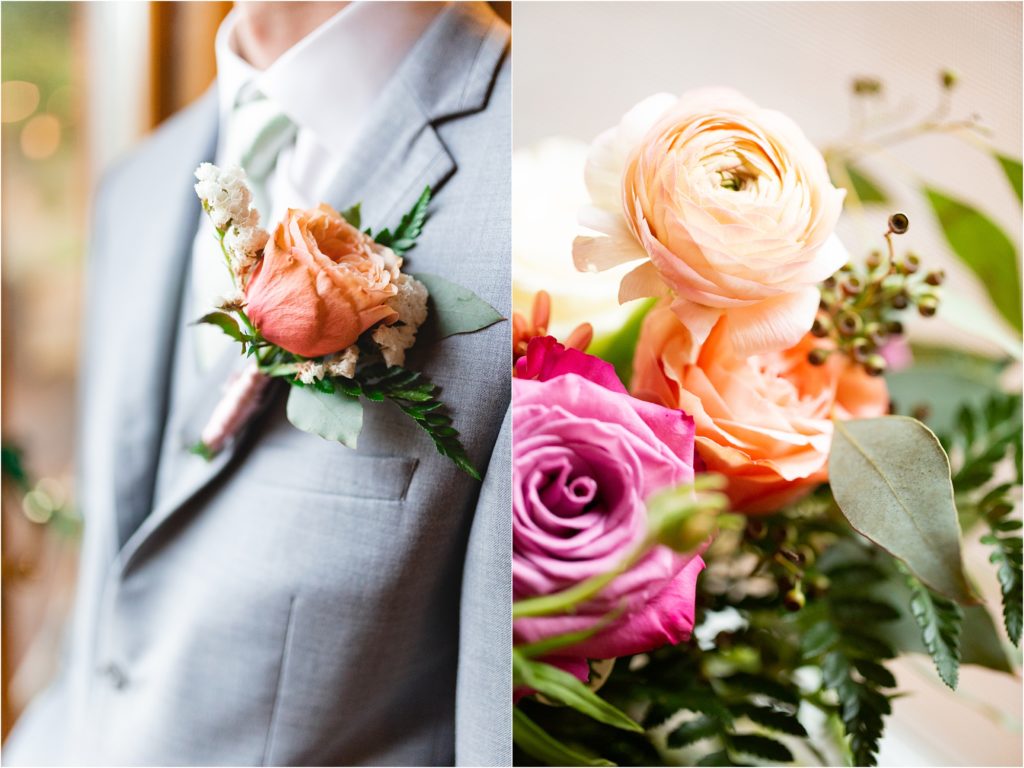 Floral Details for a wedding in Cascade Idaho