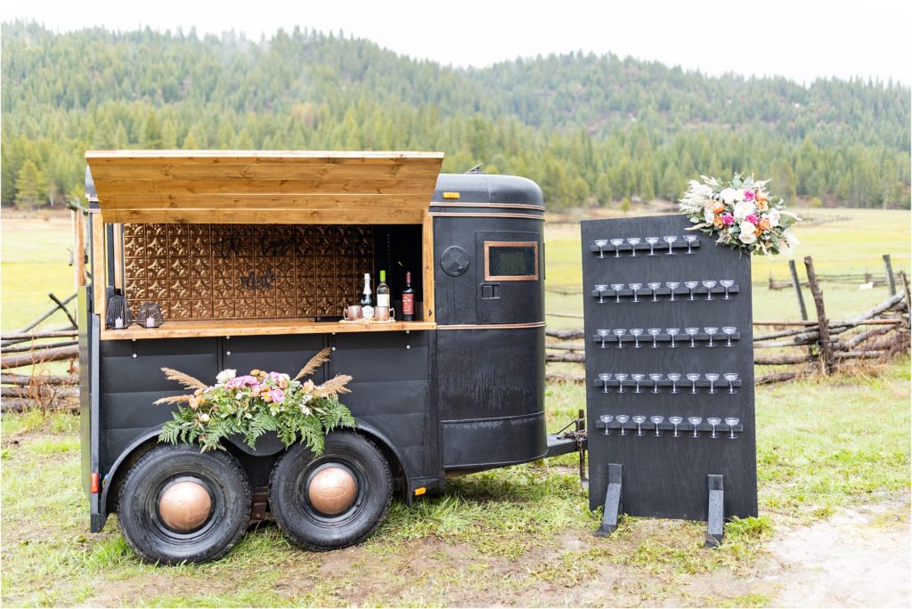 Wedding drink cart