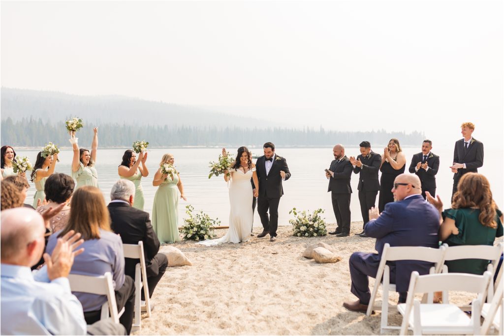 Wedding at Redfish Lake Lodge