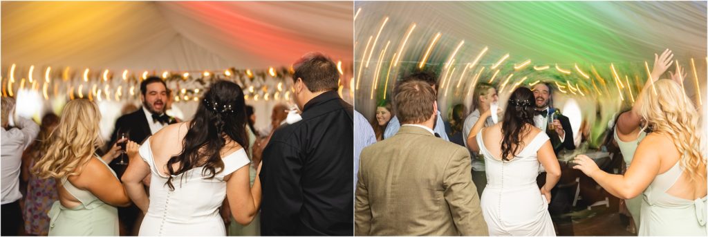 unique dancing photos at wedding reception