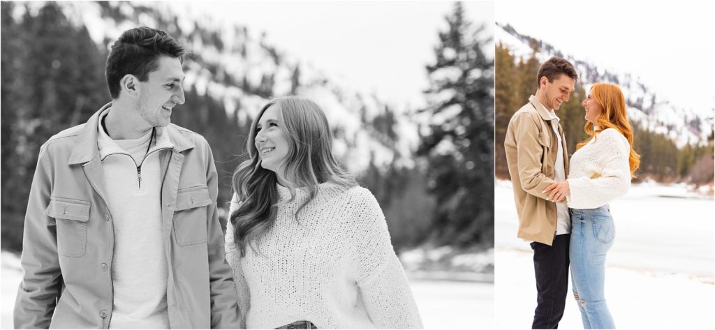 engaged couple in Boise Idaho