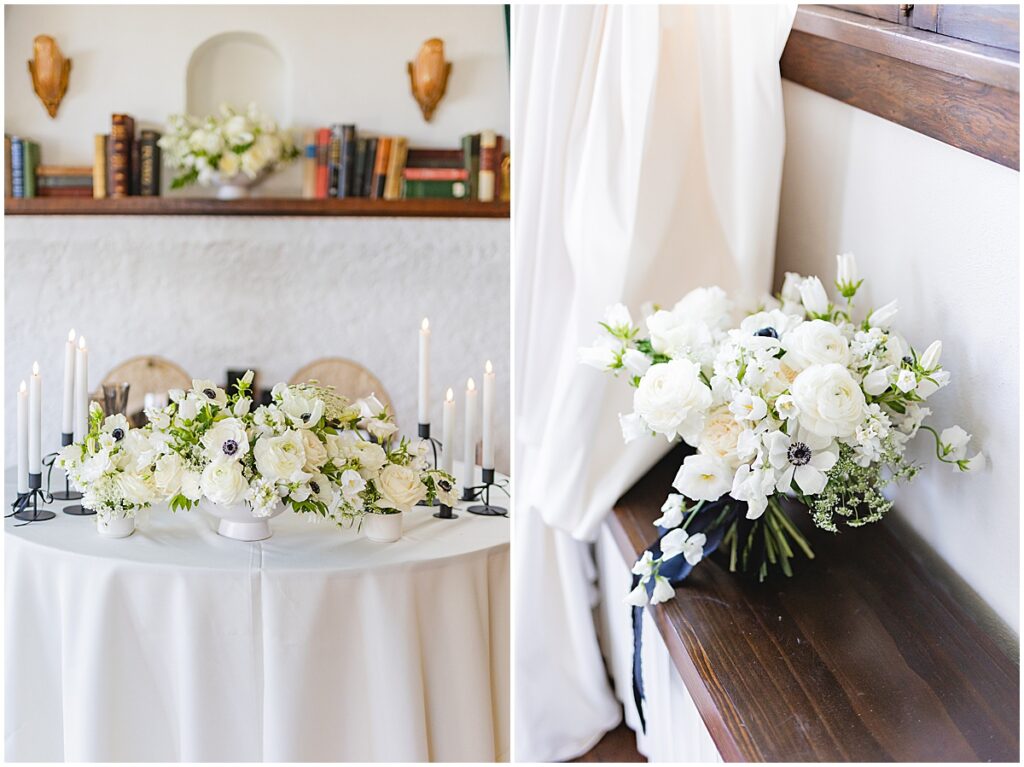 ivory and green wedding flowers by Wild Alpine Floral in Boise idaho