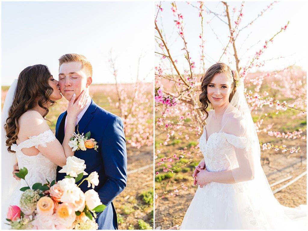 Cherry Blossom Bridal Photos